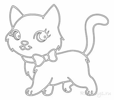 Шаблон картинка кошка