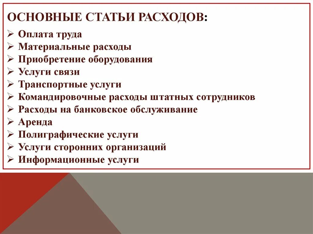 Управление корпоративными расходами - презентация онлайн