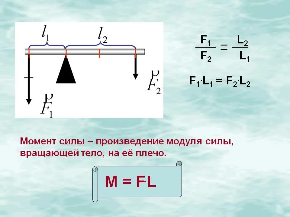 Плечо рычага это l1, l2, f1, f2. Моменты силы. Плечо силы формула. Момент силы плечо силы формулы. Какое действие оказывают на рычаг силы