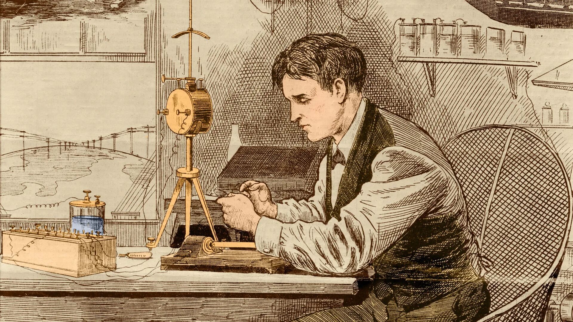 Гениальная наука. Изобретения Томаса Эдисона Телеграф.