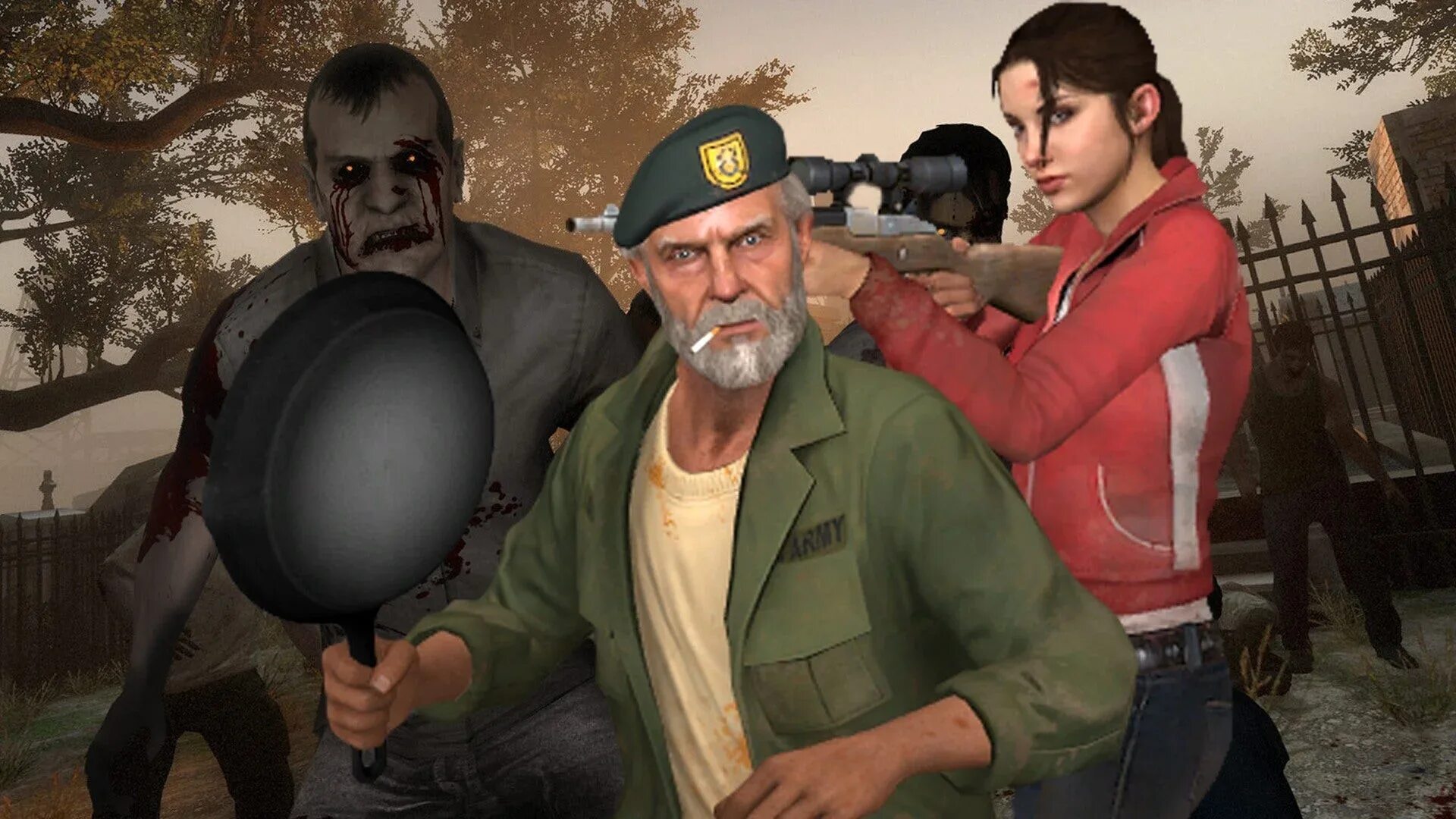 Игру дед старый. Билл left 4 Dead. Эллис left 4 Dead 2.