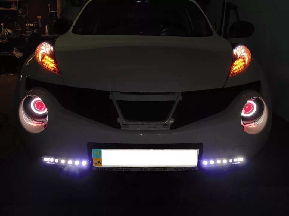 Установка Би-ксеноновых линз (Ретрофит) Nissan Juke (1G), 1,6 л, 2011 года тюн