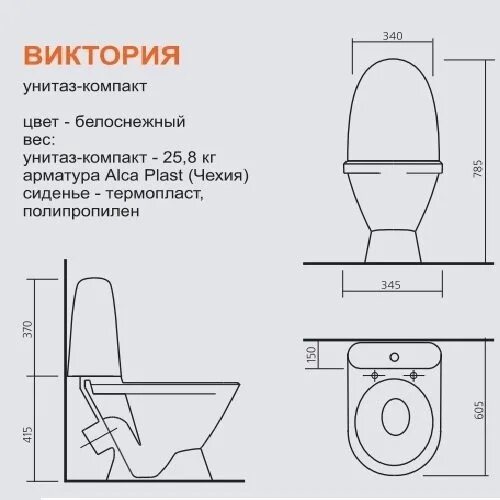 Какой вес унитаза