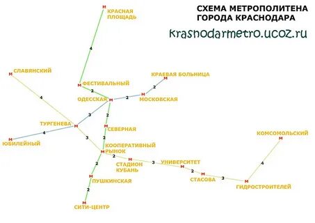 В краснодаре есть метро