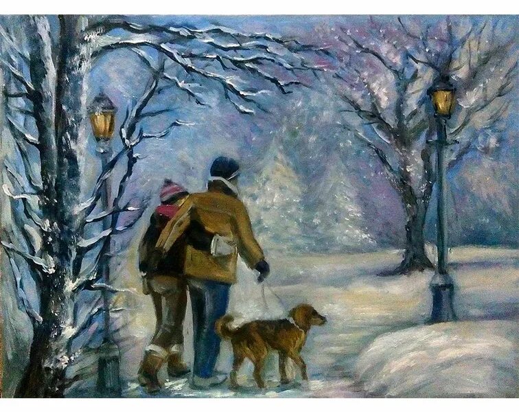 Зимняя прогулка живопись. Живопись прогулка в парке зимой. Прогулка в зимнем парке картина. Зимняя прогулка живопись. Зимняя прогулка живопись.