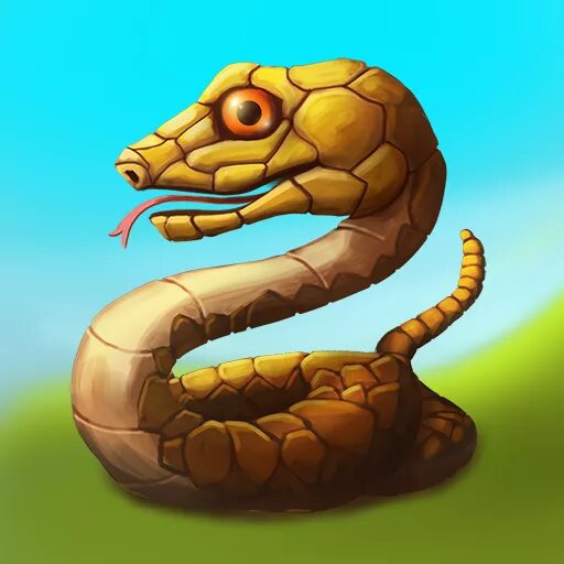Змея казуальная Графика. Snake Classic. Змея ретро.