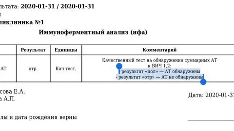 Анализов можно прийти к