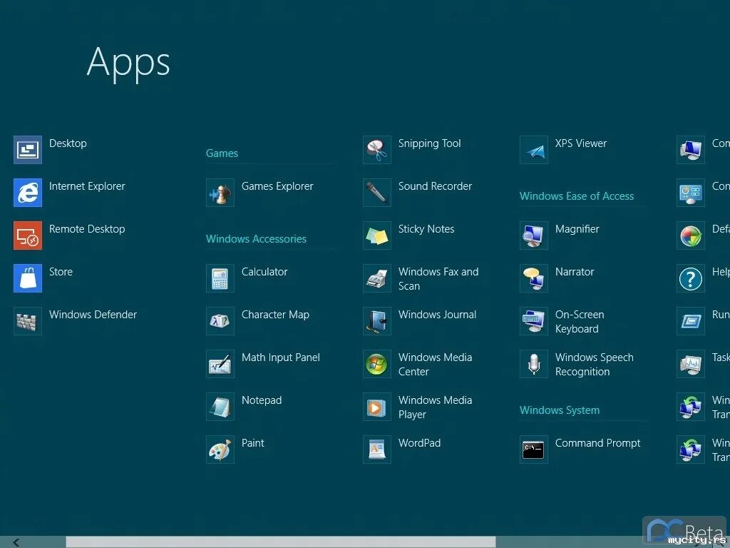 Windows desktop apps