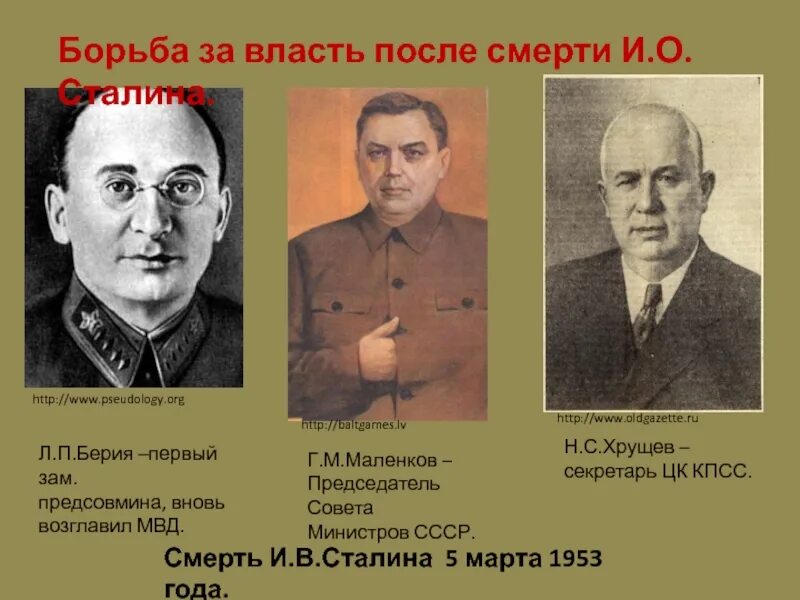 Борьба за власть после смерти Сталина Берия Маленков. Сталин Берия Хрущев Маленков. Берия Маленков Хрущев борьба за власть. Председатель совета министров СССР Г.М.Маленков. Сталин и берия борьба за власть