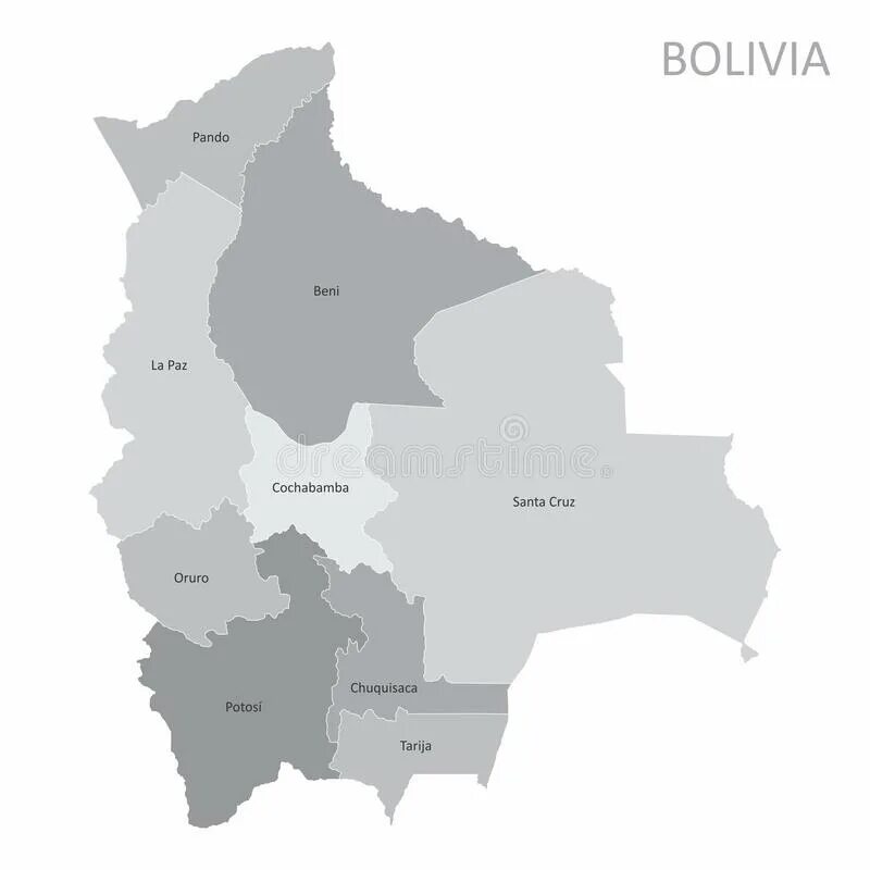 Административное деление Боливии. Регионы Боливии. Боливия на карте. Карта Боливии на русском языке. Карта боливии показать