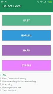 Select level