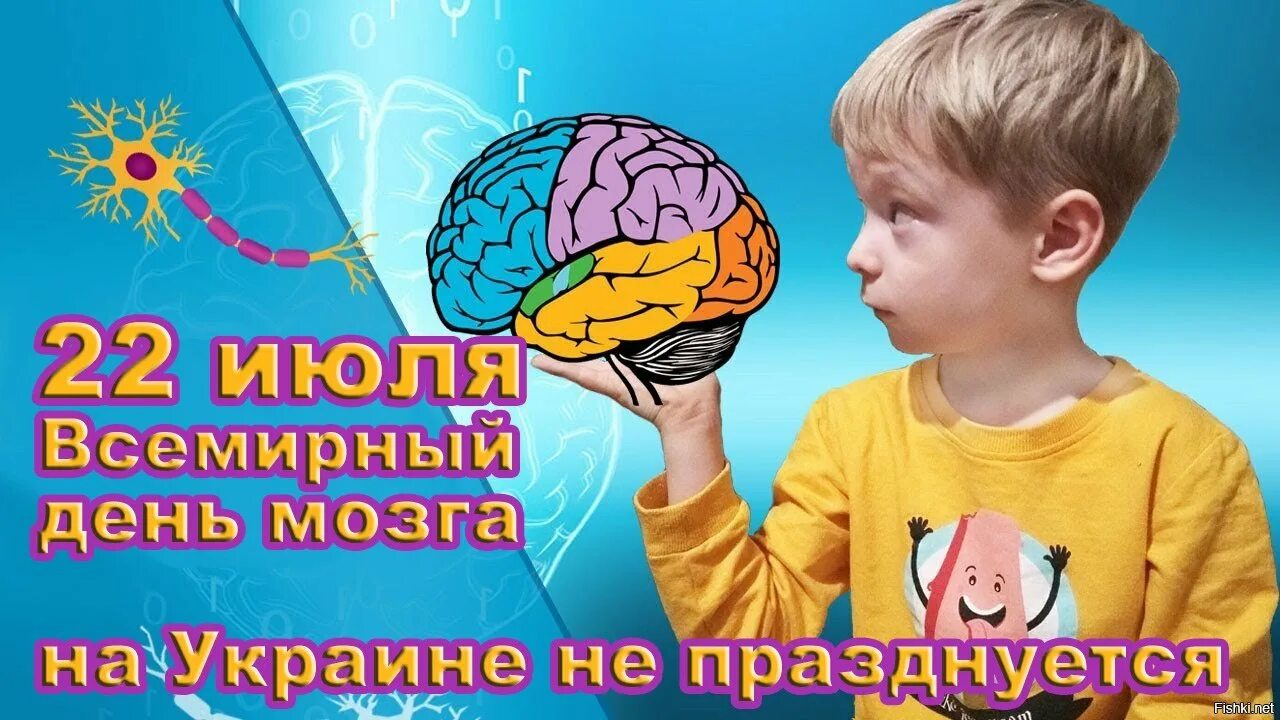 Когда день мозгов. Всемирный день мозга. Всемирный день мозга для детей. Поздравление с днем мозга. Праздник день мозга.