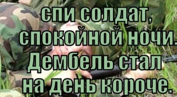 А когда нибудь дембель в январе