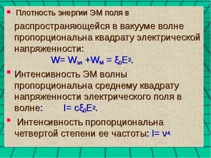 Распространение волн в вакууме
