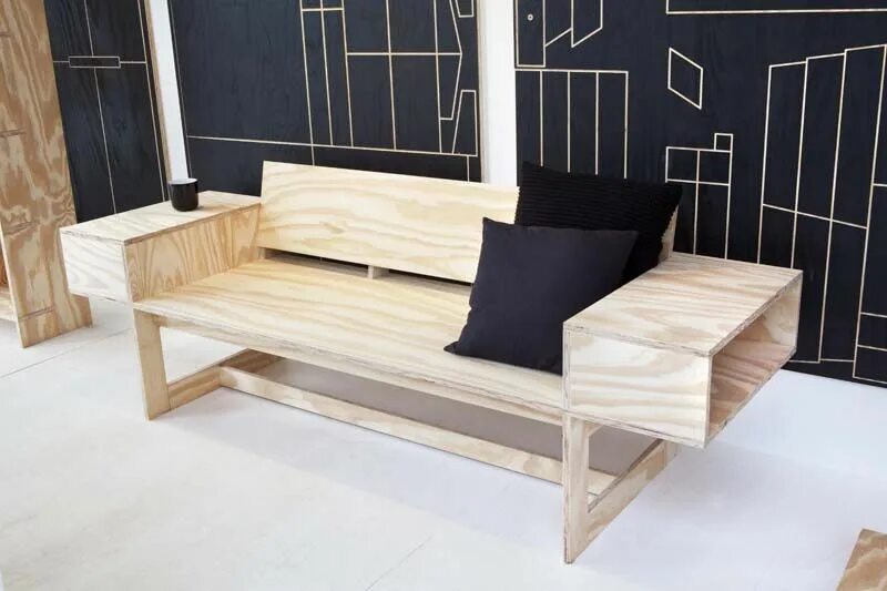 Диван из фанеры. Параметрическая скамья wave дизайнерская мебель parametric l 4. Диван из фанеры. Диван из фанеры. Мягкая мебель из фанеры.