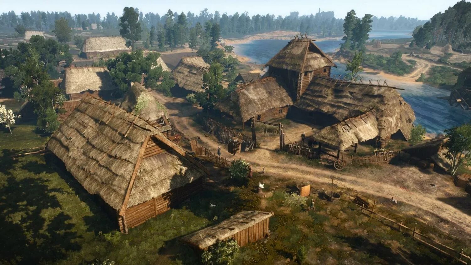 Деревня урстен ведьмак 3. Велен ведьмак 3 деревни. Велен ведьмак 3 пейзажи. Ведьмак 3 первая деревня. Штейгеры ведьмак 3.