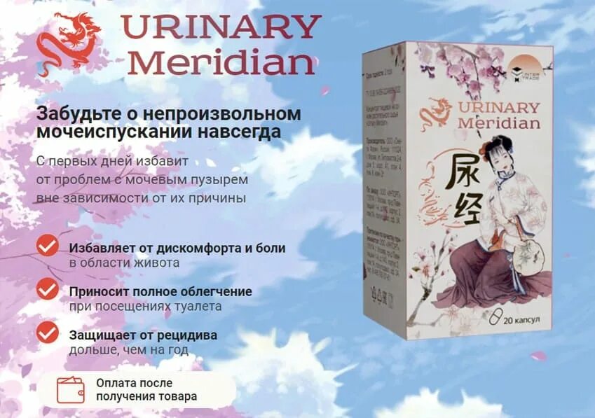 Недержание мочи у мужчин после 70 лечение. Urinary Meridian. Уринари Меридиан препарат. Препараты при недержании мочи. Таблетки при недержании мочи.