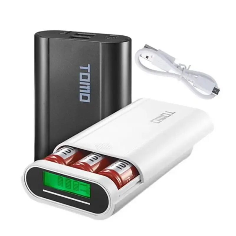 Аккумулятор с цифровым дисплеем. Аккумулятор tomo m3. корпус power bank(4х18650. зарядка 18650 power bank. пауэр банк для 18650.