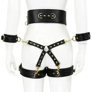 Women's Lingerie Set Bra Cage Goth Adjustable Belt Harness Garters for...