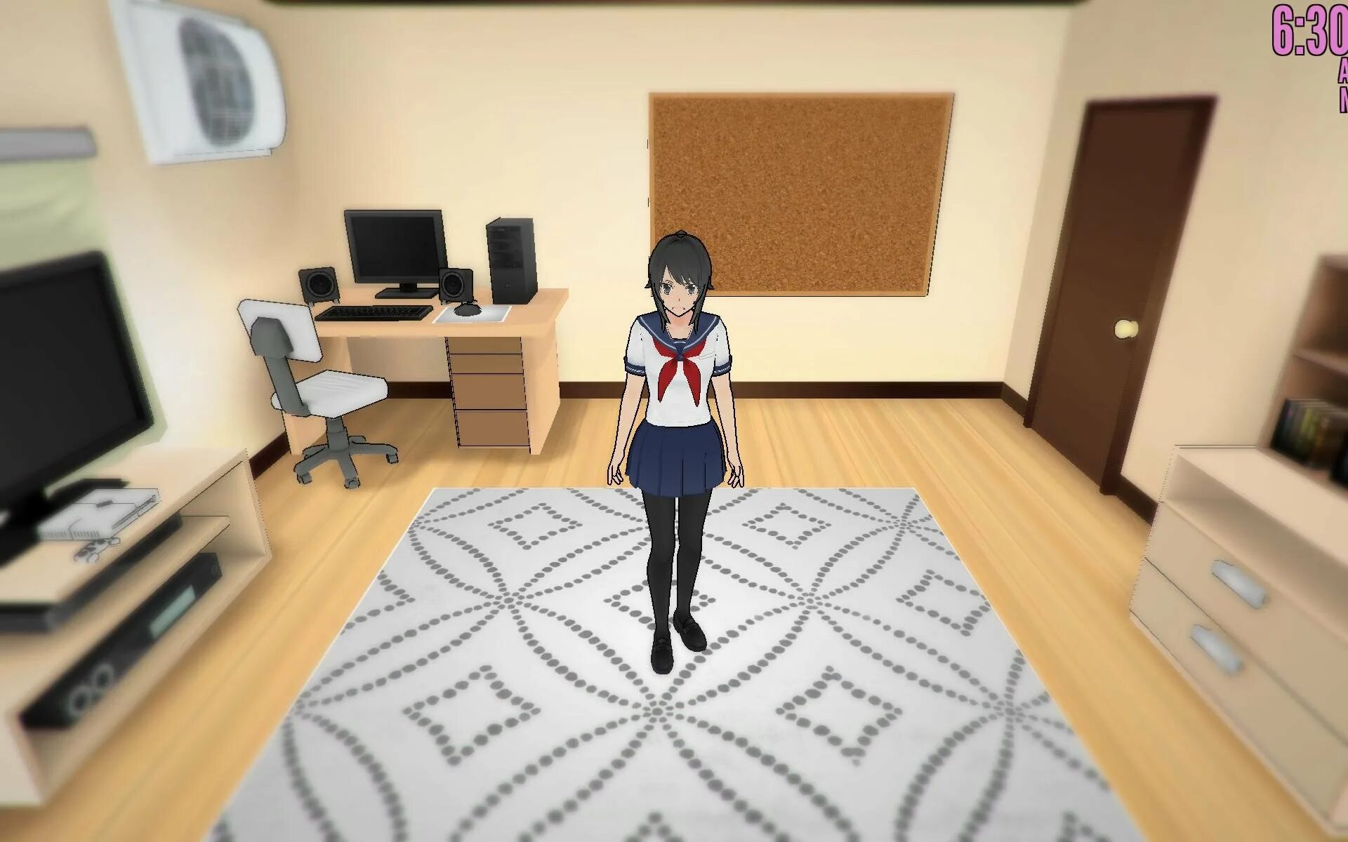 Игра yandere chan simulator. Яндере симулятор версия 2021. Комната Аяно из Яндере симулятор.