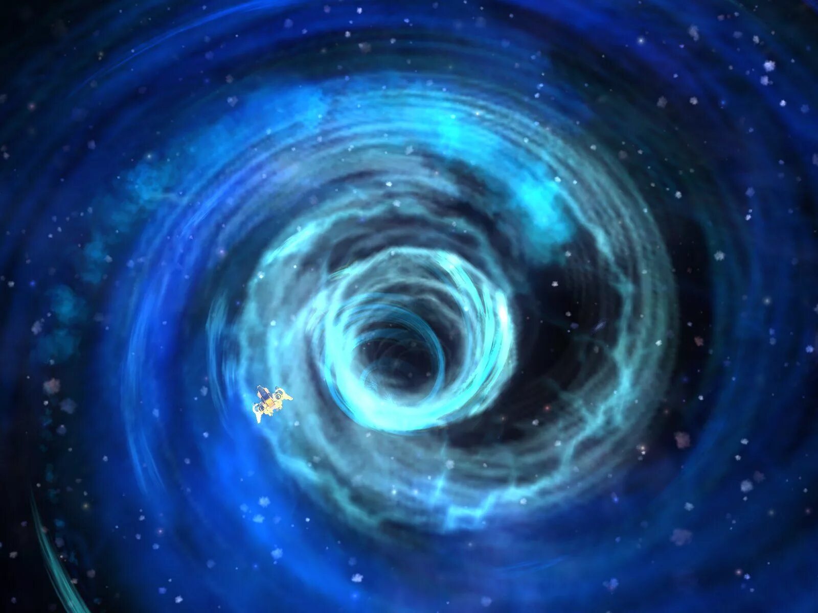 Бездна космоса. Черная дыра. Спиральная Вселенная. Галактика черная дыра.