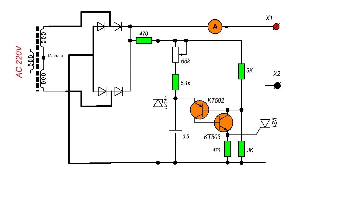 Простое зарядное руками. Зарядное для АКБ на тиристорах схема. Схема автоматического ЗУ для АКБ автомобиля. Зарядник для аккумулятора автомобиля на тиристоре ку202н. Схема зарядника АКБ на тиристоре.