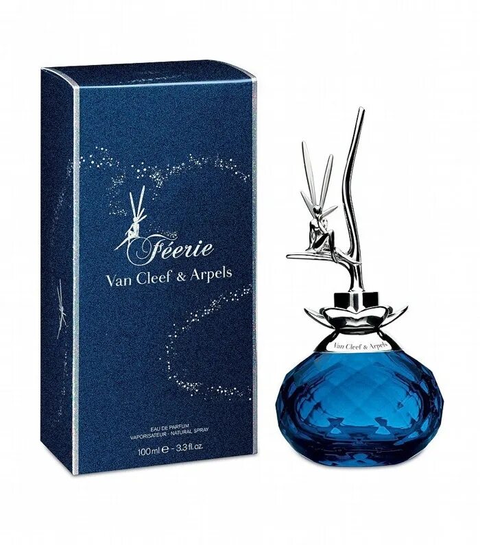 Ван клиф энд арпелс. Духи Feerie van Cleef Arpels. Van Cleef & Arpels - Feerie Eau de Parfum. Ван Клиф Arpels Feerie. Духи Ван Клиф синие с феей на крышке.