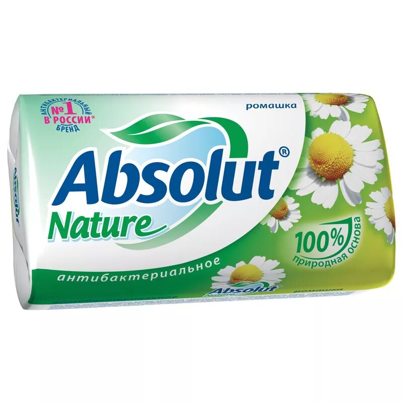 Absolut nature FITOGUARD мыло Ромашка 90 гр (72). Мыло Absolut антибактериальное 90гр. Туалетное мыло "Абсолют" 90г.1/72 шт.. Кусковое мыло твердое