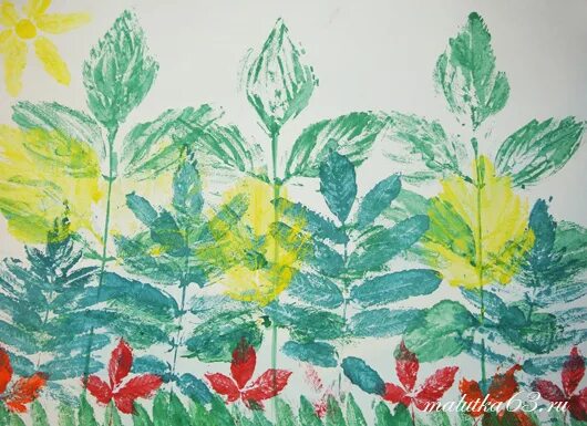 Рисование осенние листья. Рисование отпечатками листьев. Техника «печатание листьями». «осенние листья» отпечатки листьев. Нестандартные техники рисования для детей.