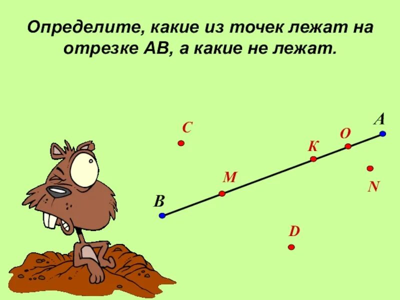 Точка лежит на отрезке. Какие точки лежат на отрезке. Какие из точек лежат на отрезке. Какиеизточеклежатнаотрезке.