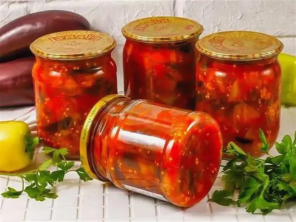 Айвар из баклажанов на зиму рецепты. Консервированные закуски. салат бабье лень на зиму. салат бабья лень с баклажанами на зиму рецепт. салат бабья лень рецепт на зиму.