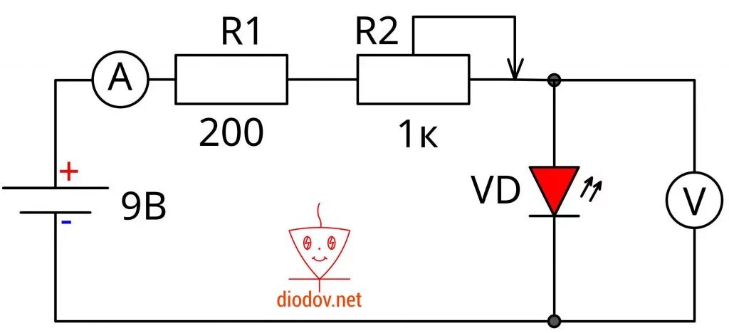 Схема проверки диодов. Схемы измерения напряжения на светодиодах. Простая схема проверки диодов. Схема проверки напряжения светодиоды. Напряжение нагрузки диода