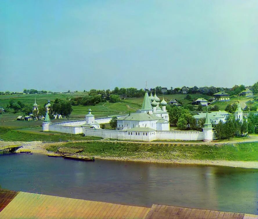 Успенский монастырь Старица Прокудин Горский. Волга Старица Прокудин Горский. Прокудин-Горский фотографии старицы. Прокудин Горский Ржев.