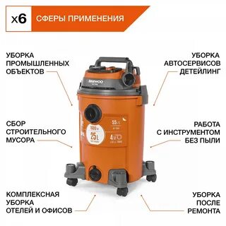Строительный пылесос daewoo