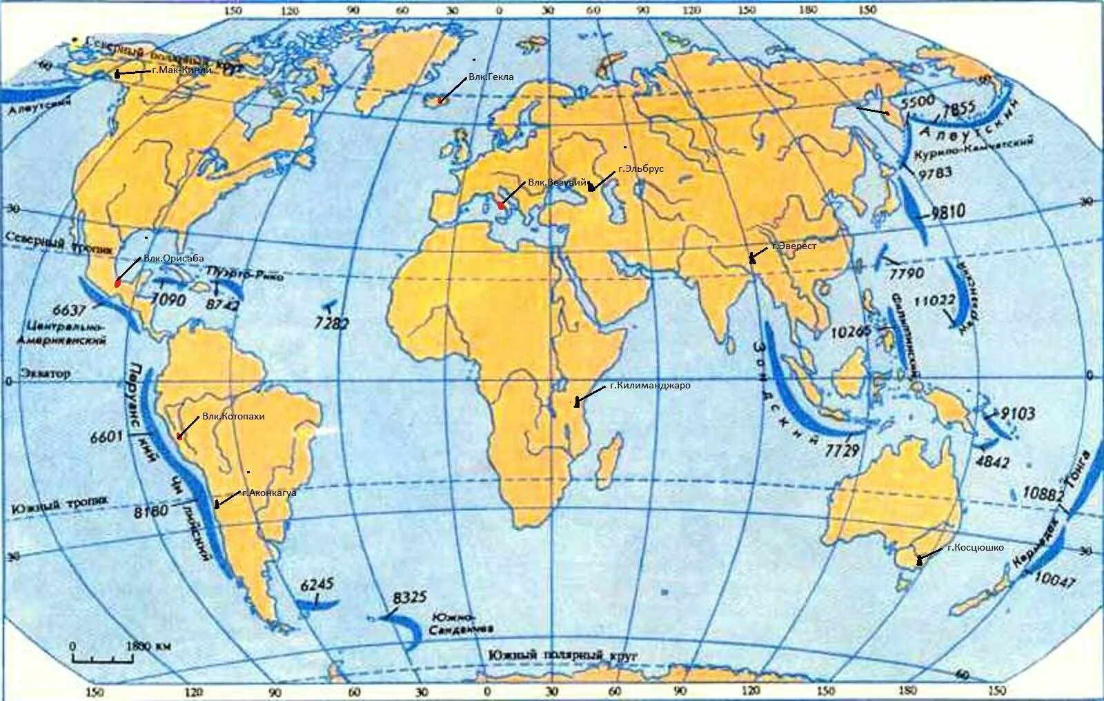Глубь материка. Наибольшая глубина океанов на карте. Глубоководные желоба на карте. Глубоководные желоба на арте. Карта желобов мирового океана.