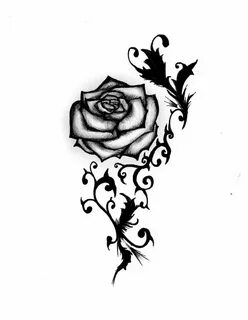Эскизы тату для девушек розы