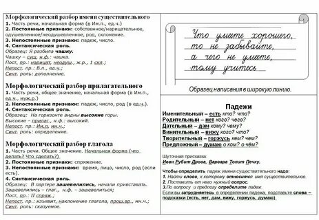 Формы разбора текста