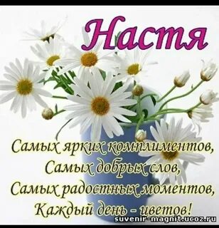 Поздравления с днем настю своими словами