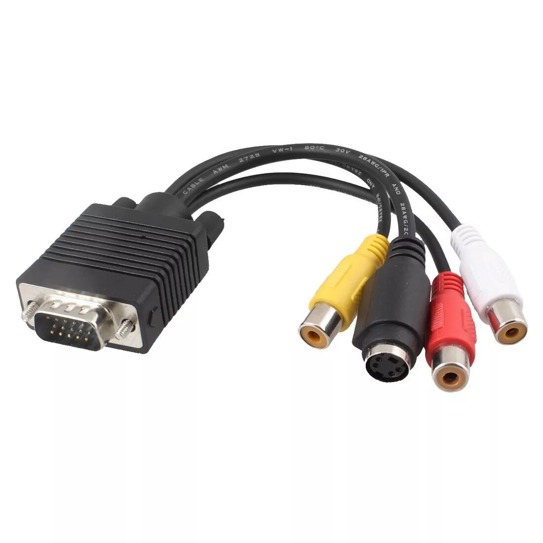 Адаптер переходник VGA 3rca. Переходник VGA to 3 RCA av. Адаптер ВГА на тюльпаны. Переходник av тюльпан VGA.