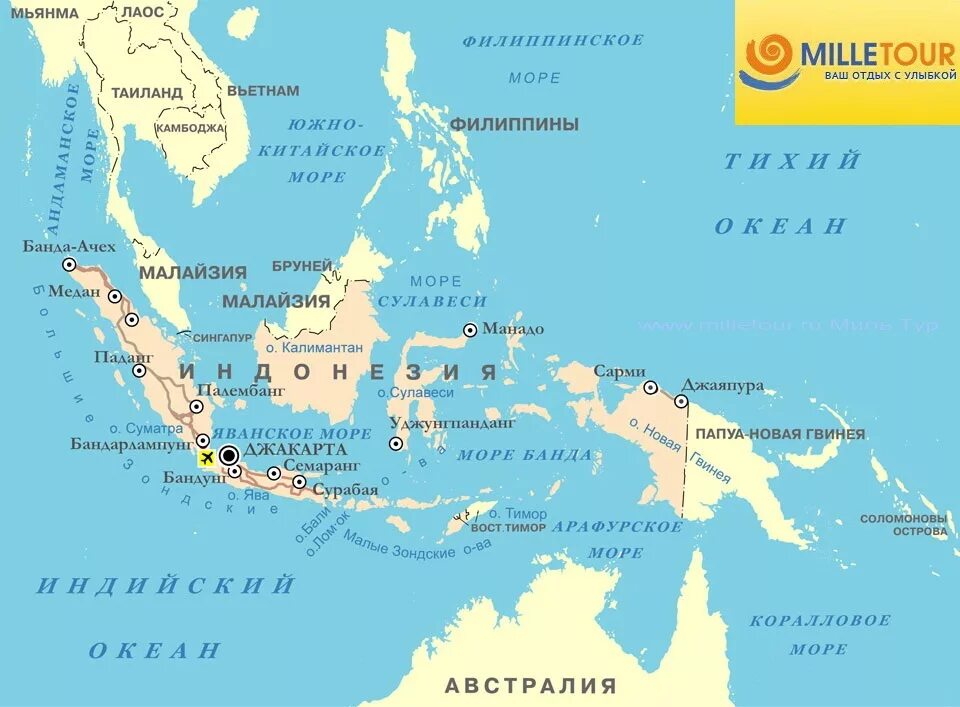 Какие страны расположены на островах. Политическая карта Индонезии. Границы Индонезии на контурной карте. Индонезия и Филиппины на карте.