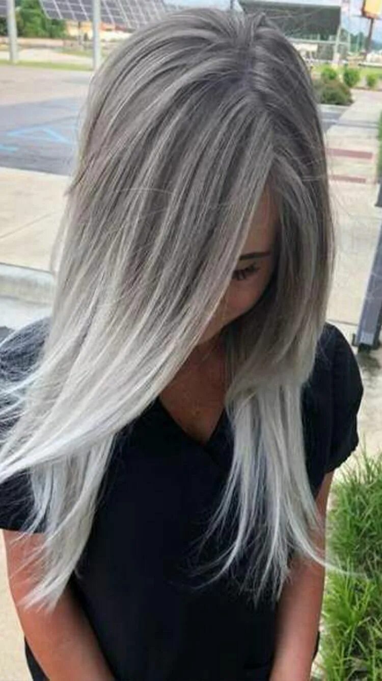 Pin by Jamie Padgett on hair color Silver hair color, Grey hair color, Grey hair