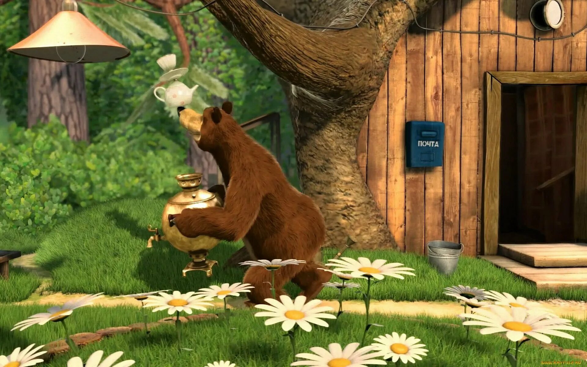 Маша и медведь Бибигон 2009. Дом медведя из Маши и медведь. Дом Маши из мультфильма Маша и медведь.