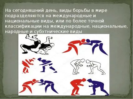Характер борьбы виды