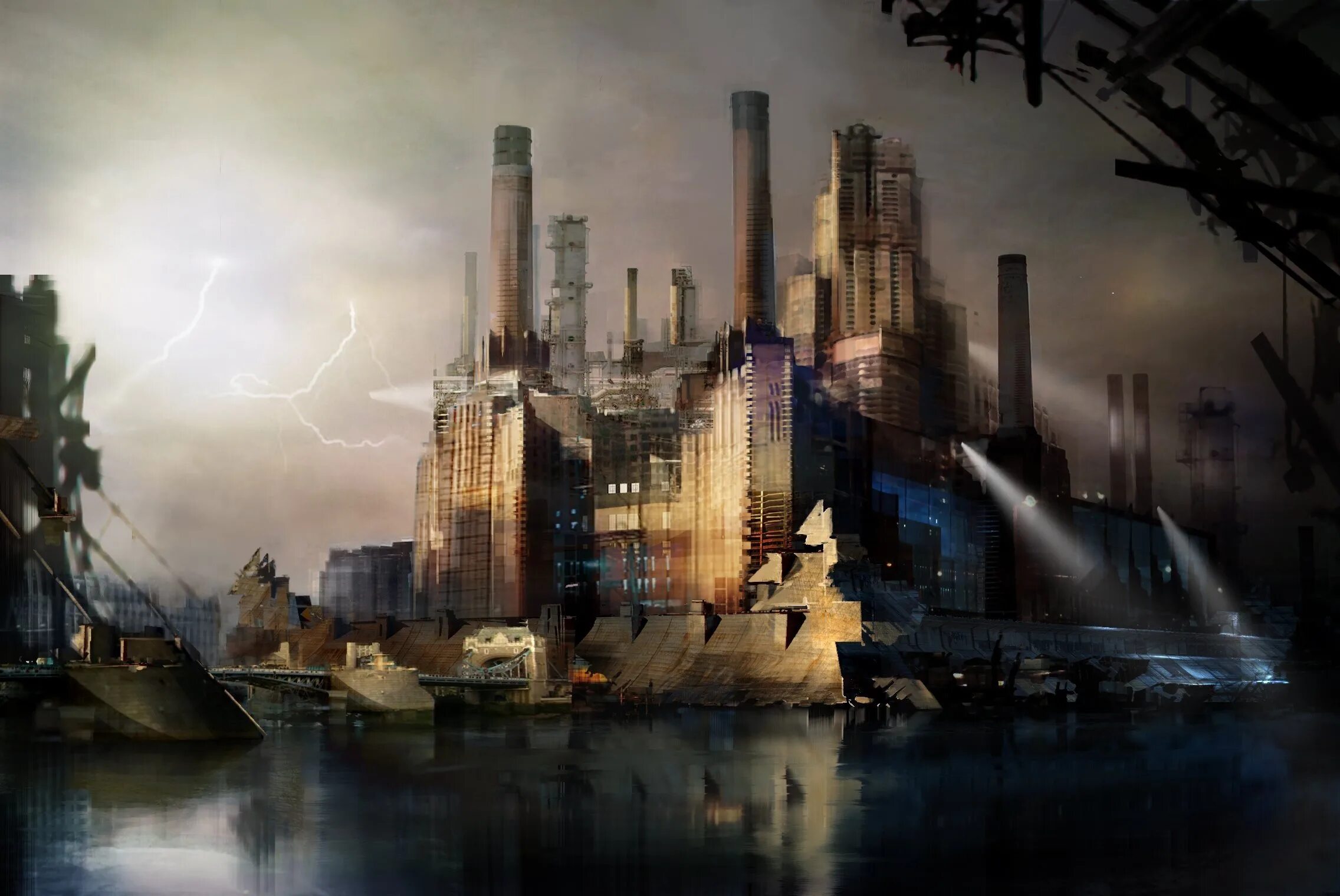 техногенно измененный фон. антиутопия арт. Industrial тема. ядерная энергетика. измененный радиационный фон.