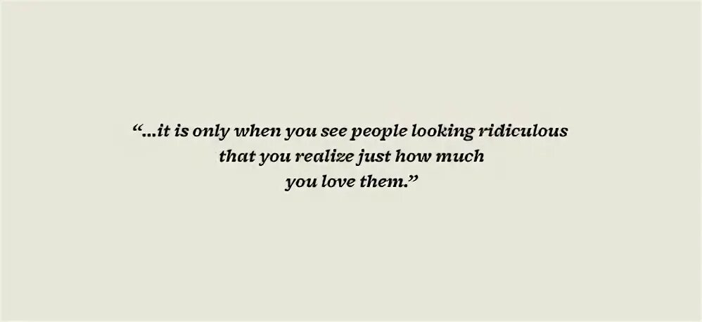 Only when