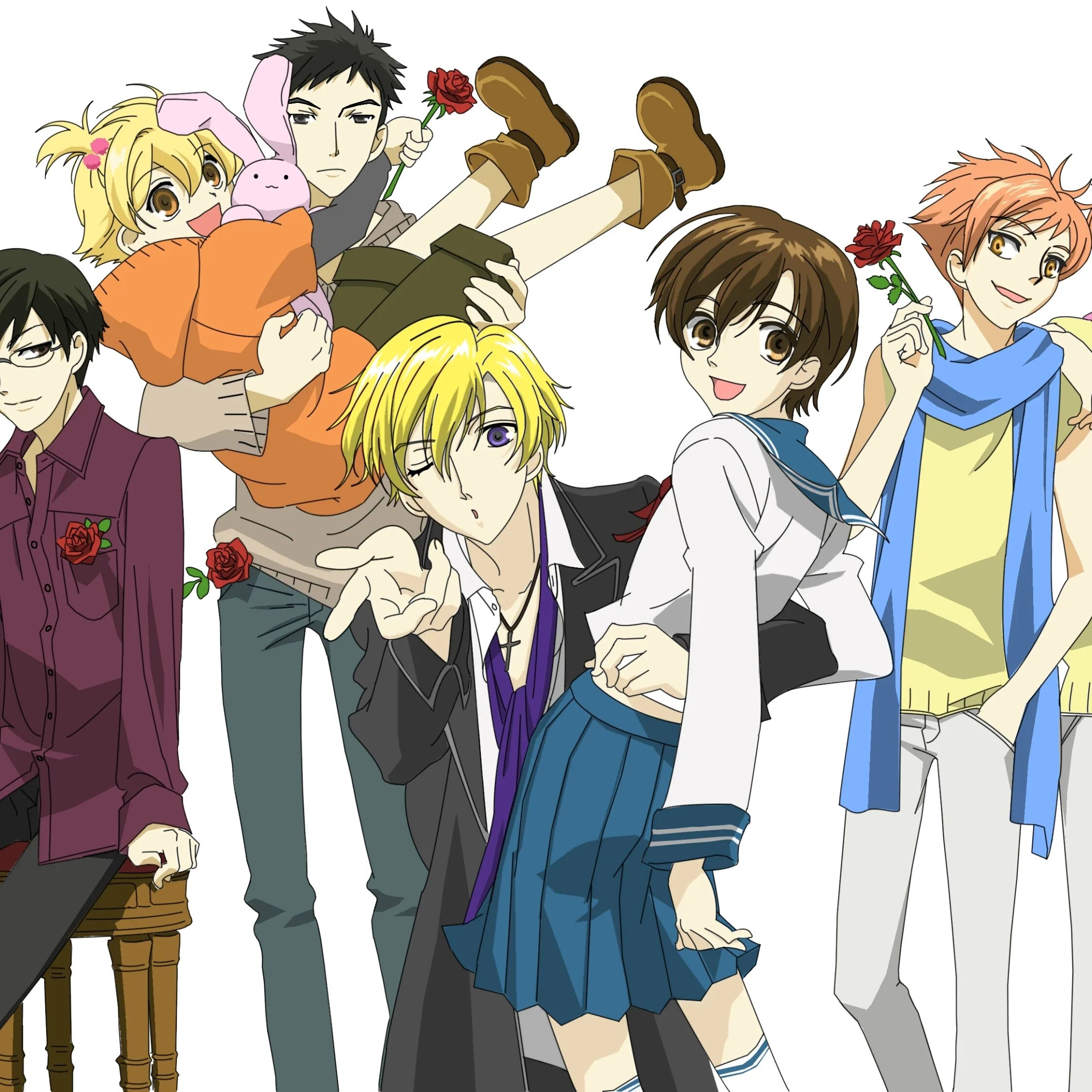 Ouran host club. Клуб свиданий старшей школы Оран. Оранская школа.