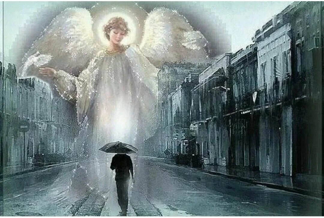 Ангелы всегда. Ангел рядом. Ангелы-Хранители человека. Люди и ангелы. Ангел над человеком.