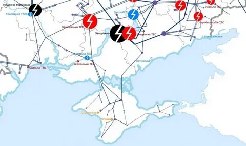 Гэс украины на карте