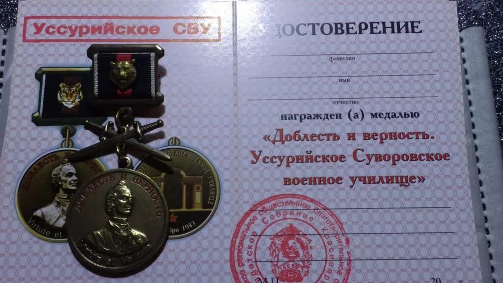 Доблесть и верность. Медаль уссурийское суворовское. медали уссурийское сву. медаль доблесть и верность уссурийское сву. суворовский значок уссурийск.