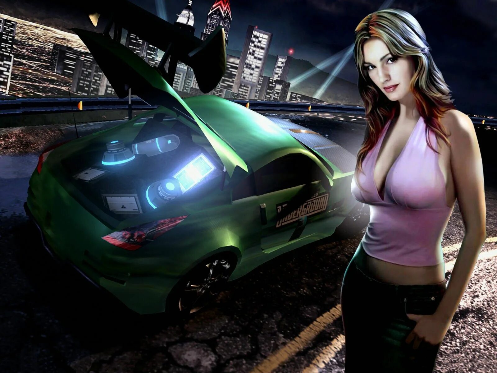 Рэйчел Теллер NFS Underground 2. Келли Брук need for Speed Underground 2. Нфс андеграунд 2. Need for Speed Underground 2 Nissan 350z.